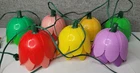 Vtg Noma Blow Mold Multicolor Tulip Tiki Outdoor String Light Camp Patio Rv 14'L Used. Price: $48.50.
