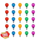 Chysuper 25PK G40 Multicolor Led Replacement Bulbs E12 Outdoor Patio New. Price: $23.99.