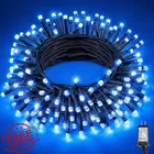 Xmasbokeh Blue Christmas Lights, 40FT 120 Led, 8 Modes, Outdoor New. Price: $27.99.