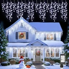 Brightown Icicle Christmas Lights Pure White 40' 1200 Led Cluster 60 Drops Open. Price: $69.00.