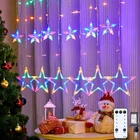 Star Curtain Lights 9FT 138 Led Plug-in Fairy Twinkle Indoor Outdoor Christmas New. Price: $53.54.