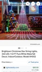 Brighton Starlight Christmas 344 Led Lights Pure White Waterfall Indoor Outdoor New. Price: $35.00.