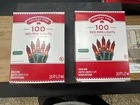 Holiday Time Red Mini Lights, 100 (2 Boxes) New. Price: $15.00.