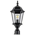 Traditional Oak Creek Outdoor Post Light, Clear Glass, Textured Black, Driveways New. Price: $74.42.