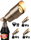 Partphoner Brass Landscape 4PK, 12V Wired Led Spotlights Outdoor New. Price: $192.99.