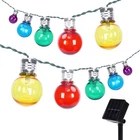 Afirst Solar Colored String Lights With Led Bulbs 15FT, Multicolor New. Price: $30.99.