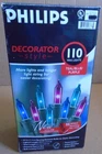 Philips 110 Minilights Multi Color Green Wire (55 Bonus Clips) Open. Price: $34.99.