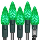 Waterglide C6 Christmas Lights 33FT 100 Led Faceted String Green Wire New. Price: $32.28.