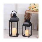 Matahum Decorative Outdoor Indoor, Black Metal Lanterns, 17'... New. Price: $64.62.