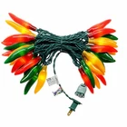 Jinbest 35 Led Red Green And Yellow Chili Pepper Christmas Lights, 18 New. Price: $22.69.