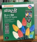Sylvania Stay-lit C9 Led Light Set Pack 2006150 Open Box. Price: $30.99.