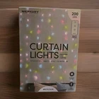Curtain Led Lights Merkury Innovations Indoor - Warm 3 Flashing Modes Remote New. Price: $12.00.