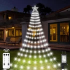 Amipepe 11.48FT 350 Led Christmas Waterfall Star Lights Outdoor Decor New. Price: $30.58.