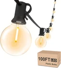 Outdoor String Lights Waterproof 100 Ft, Led Patio Outside With 52 Shatte New. Price: $56.39.
