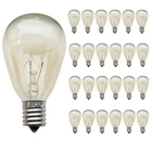 Rolay E17 Outdoor String Light Bulbs, 11W Screw Base Incandescent Clear New. Price: $32.75.