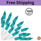 Brite Star 100 Count Mini String Christmas Lights, Teal - 22 Feet Indoor/outdoor New. Price: $21.99.