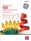 Ge String Long 100 Count 20.6 Ft Gold Incandescent Christmas Lights New. Price: $11.45.