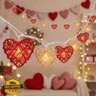 Xingzd Valentine Heart String Lights Plug 10 Led Red Pink Warm White Decor New. Price: $34.99.