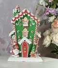 18" Christmas Light Up Gingerbread House Joy Peppermint W/candy, Gnome & Deer New. Price: $129.99.