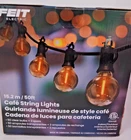 Feit Electric 50' Led Cafe String Light New The Box Indoor/outdoor. Price: $16.00.