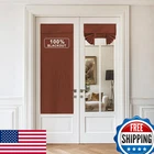 Nicetown 100% Blackout Linen Door Curtain Self-stick Tie-up Shade, 26"X72" New. Price: $38.86.