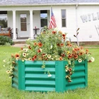 Powder-coated Steel Hexagon Raised Garden Bed Green 41 In By Sunnydaze New. Price: $64.67.