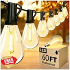 Reemeer 60FT S11 Led Patio String Lights 17 Bulbs New. Price: $27.99.