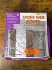 Amscan Halloween Indoor/outdoor Purple 5 Ft Spider Web Light Set New. Price: $14.99.