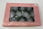 Kurt Adler 10 Light Rose Set White Flowers Strand Vtg Christmas Working Used. Price: $24.99.