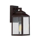 Savoy House Brennan 1LT 11" Outdoor Wall Lantern, Bronze/gold 5-340-213 New. Price: $161.60.