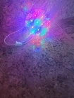 Led Lit Hanging Sphere Outdoor/indoor Christmas Decor Kringle Express 7.5" Used. Price: $15.00.