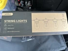Addlon 48FT Weatherproof Outdoor String Lights New Box Open. Price: $29.00.