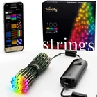 Twinkly Strings Green Wire Christmas Lights, Multicolor, 100 Rgb Led, 26.2FT New. Price: $59.15.