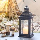 Decorkey Lanterns Decorative Indoor&outdoor, 14.4'' Large Black Square Hanging New. Price: $37.16.