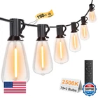 Lapitio 150FT Outdoor String Lights W/ Remote, Garden Patio Decor 2500K Led New. Price: $103.43.