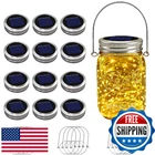 12 Pack Solar Mason Jar Lights For Outside, 30 Led Lids Fairy New. Price: $59.06.