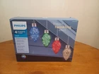 Philips Elegant Twinkling Effect 4 Large 9" Oversized Hanging Bulbs Led New. Price: $69.99.