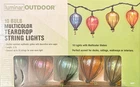 Luminar Outdoor 10 Bulb Multicolor Shatter-resistant String Lights 11FT New. Price: $10.00.