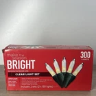 Make The Season Bright Indoor/outdoor Clear Set, Sets (2 X 150 Lights) Open. Price: $14.00.