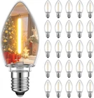 Gluroo C7 Led Night Light Bulbs 25PK E12 Warm White 2200K Indoor Outdoor New. Price: $18.91.