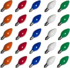 Abeja 25 Pack C7 Multicolor Christmas Replacement Bulbs 5W Light New. Price: $29.99.