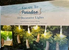 Palm Tree Summer 10 String Lights Indoor Outdoor Escape To Paradise 8'7" Long New. Price: $29.99.