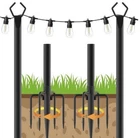 2 Pack 10FT String Poles, Outside Lights,outdoor With Fork,m... New. Price: $18.00.