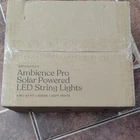 Brightech Ambience Pro Solar Led String Lights 27 Soft White 3000K 4W Brown New. Price: $40.00.