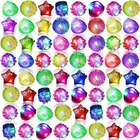 Vinsot 144 Pcs Mardi Gras Light Up Red, Blue, Green, Pink, Yellow, Purple New. Price: $87.43.