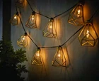 New!! Hampton Bay 10-LIGHT Ft. Indoor/outdoor Plug-in Incandescent Gold Cage. Price: $19.47.