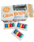 Vtg Ge Glow Bright Christmas Lights 25 Ct Indoor Outdoor C7 Bulbs Usa 1980S Nos New. Price: $37.99.