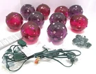 Primal Lite Large Purple & Wine String Of 10 Globe Lights New Open. Price: $12.95.