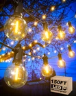 150FT Outdoor String Lights, Waterproof G40 Led Patio With 75 Bulbs New. Price: $103.80.