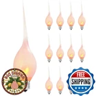 Abeja 1W Flicker Flame Candelabra Bulb Frosted Silicone Base 12-PACK New. Price: $27.87.